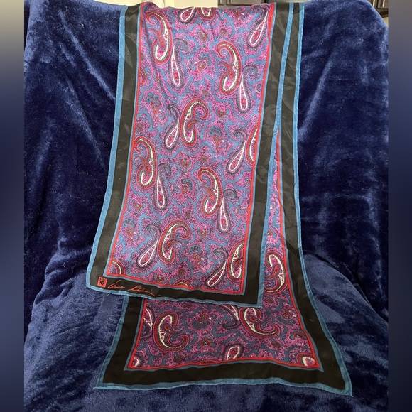 Anne Klein Multicolor Paisley Scarf - Picture 3 of 6